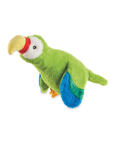Dog toy green parrot - dog,