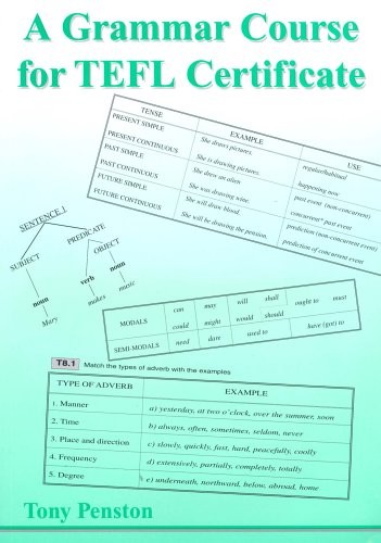 Grammar course for tefl - for,