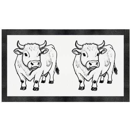 Cow sketch pet - 'cow, mat