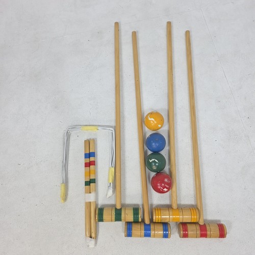 Vintage wooden croquet - vintage,