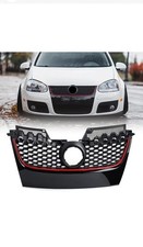 For VW Golf MK5 GTI Jetta Gloss Black Honeycomb Mesh Front Bumper Centre Grille