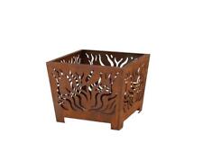 Wild Fire Square Fire Basket - Outdoor Decorative Fire Pit