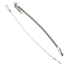 Billet Aluminum JZ Engine Steel Braided Oil Dipstick 1JZ 2JZ Supra Swap 1J 2J