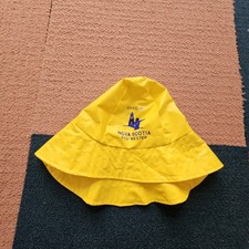 Official Nova Scotia Canada Made  Sou'wester Yellow Rain Hat Adult Nylon Z1c