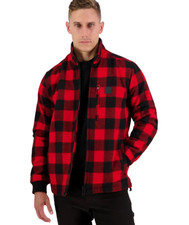 Swanndri - Traquair Station Wool Jacket - Red & Black Check
