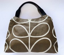 Orla Kiely Linear Stem Print HandBag, Brown