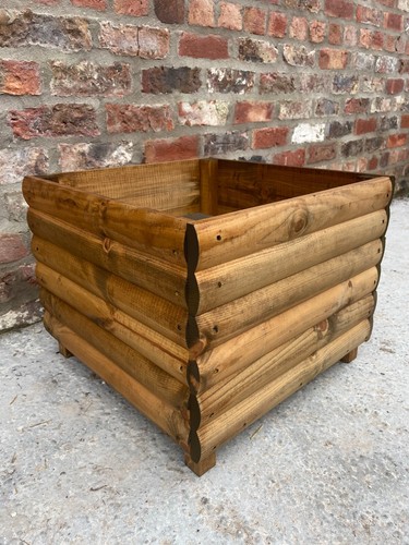 Square wooden garden - garden, planter