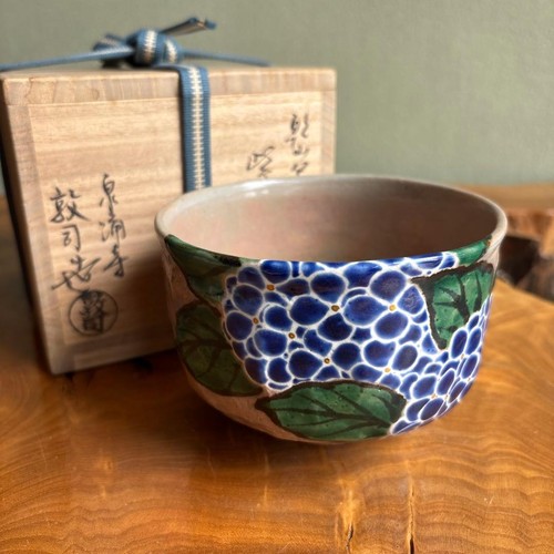 Japanese kenzan style chawan - japanese,