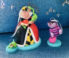 DISNEY SET OF ALICE IN WONDERLAND LARGE CHRISTMAS TREE DECORATIONS