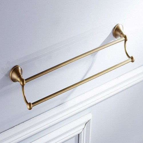 Antique brass towel rack wall - towel,