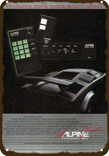 1984 alpine car security - 1984,