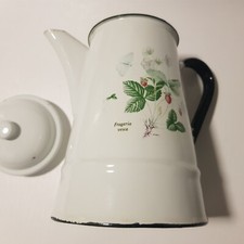 Enamel Tea Pot Polish Floral