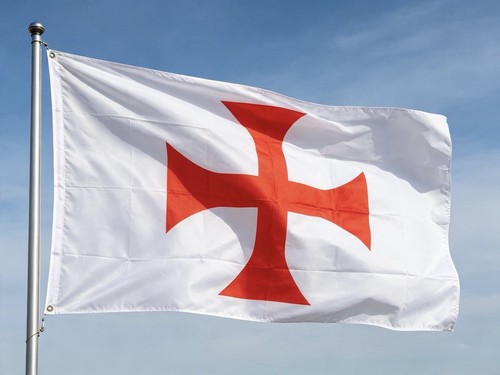 Knights templar red cross flag - templar,