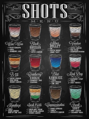 Shots retro metal sign - shots,, sign/plaque
