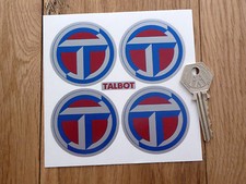 TALBOT Wheel Centre Style STICKERS 50mm Car Sunbeam Peugeot Sport Lotus Rally