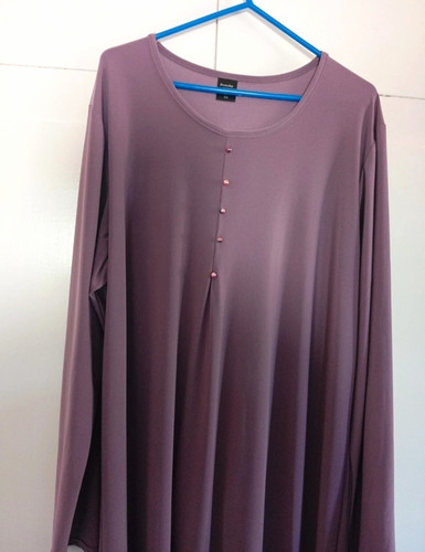 Abaya purple line long - purple,