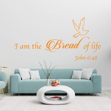 I Am the Bread of Life Vinyl Wall Art - Bible Quote Decals
