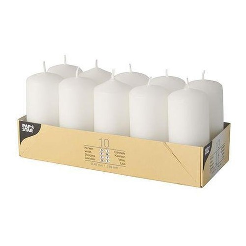 10x pillar candles - large, size