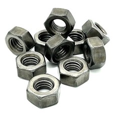 1/2" BSW steel hex full nut BS 1083 whitworth ½ inch nuts 1/2 imperial (619)