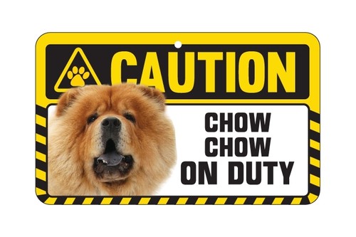 Dog sign caution - sign, chow