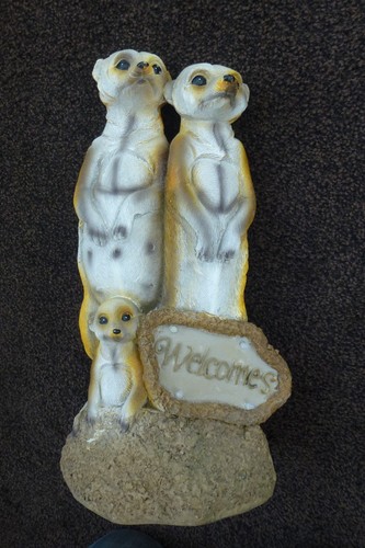Meerkat resin welcome - meerkat,