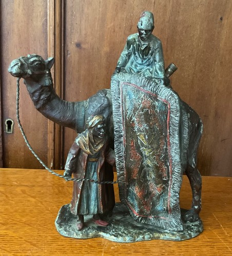 Antique cold painted metal - cold,