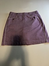 Green Lamb Skort Sz 10 Purple Check Preppy Athletic Golf