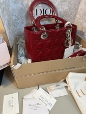 LADY DIOR Cherry Red Patent