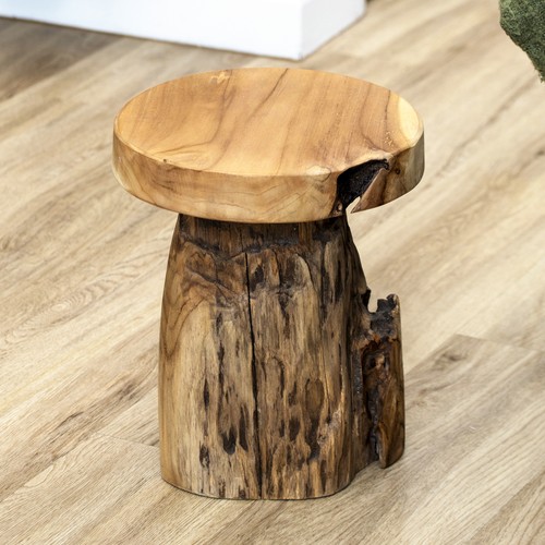 Baby teak root side table - root,