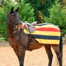 Fleece Exercise Sheet Outdoor Cooler Ride On Stripe Lightweight for Horse Pony