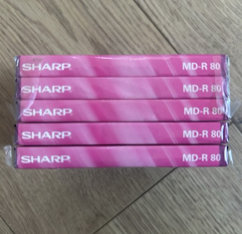 Sharp minidiscs sealed packs - sharp,