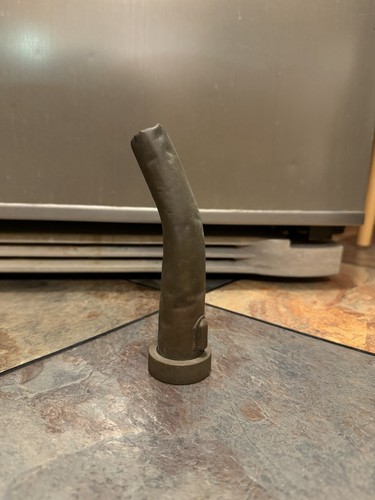 Old brass petrol - can, spout