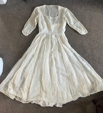 Vintage 50s Cream Broderie