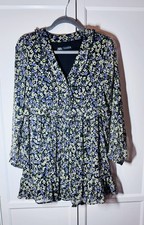 Zara dress black size S floral