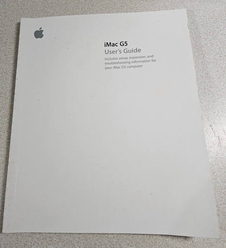 Apple imac user guide - g5, user’s