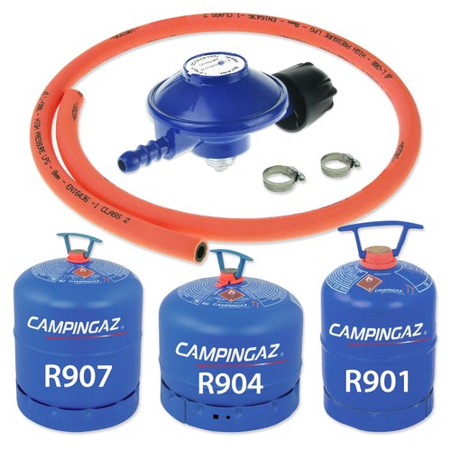 Gas bottle regulator orange - regulator, 1m