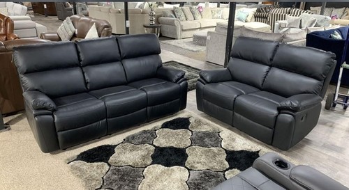 Valencia leather recliner sofa - leather,
