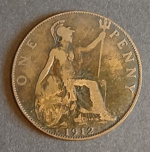 1912 one penny - penny, (jb332)