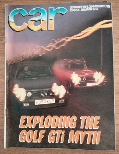 Car magazine sept 1984 vw - magazine,