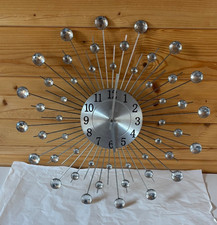 Vintage Sunburst Wall Clock