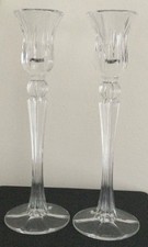MARQUIS BY WATERFORD: Crystal GEMINI and SHERIDAN candle sticks/holders