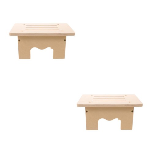 2pcs wood small step - wood,