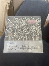 20 cocktail sticks with silver