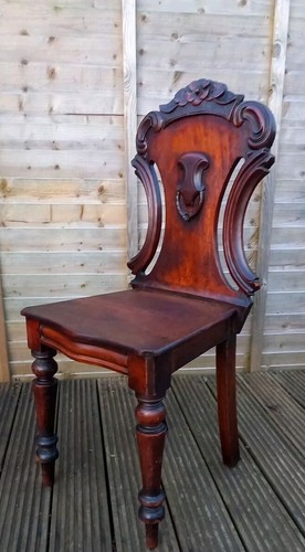 Antique mahogany shield back - antique,