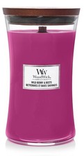 WoodWick Candle Wild Berry & Beets Large Hourglass Scent Decor Gift Fragrance 