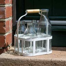 Metal Vintage Milk Bottle
