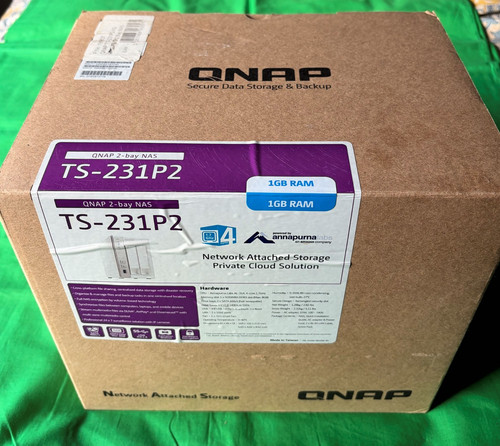Qnap 231p2 bay nas with - 2-bay,