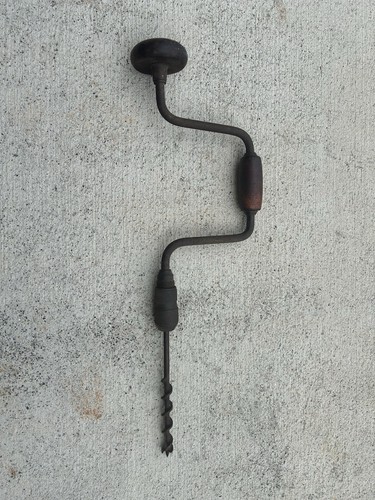 Vintage brace and bit hand - bit,