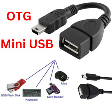  USB Mini to USB Female OTG Cable For memory sticks, hard drives,mouse,keyboard 