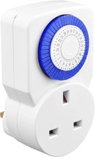Masterplug TMS24-MP Energy Saving Daily Mechanical Segment Timer Plug, normal 
